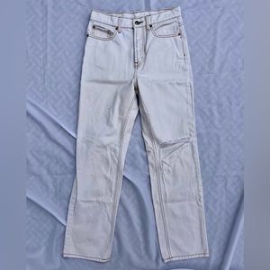 Vintage Loose Straight High Rise BDG Cream Wash Jeans Size 27